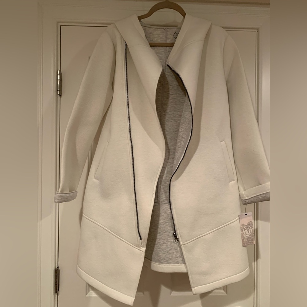 long sports coat.